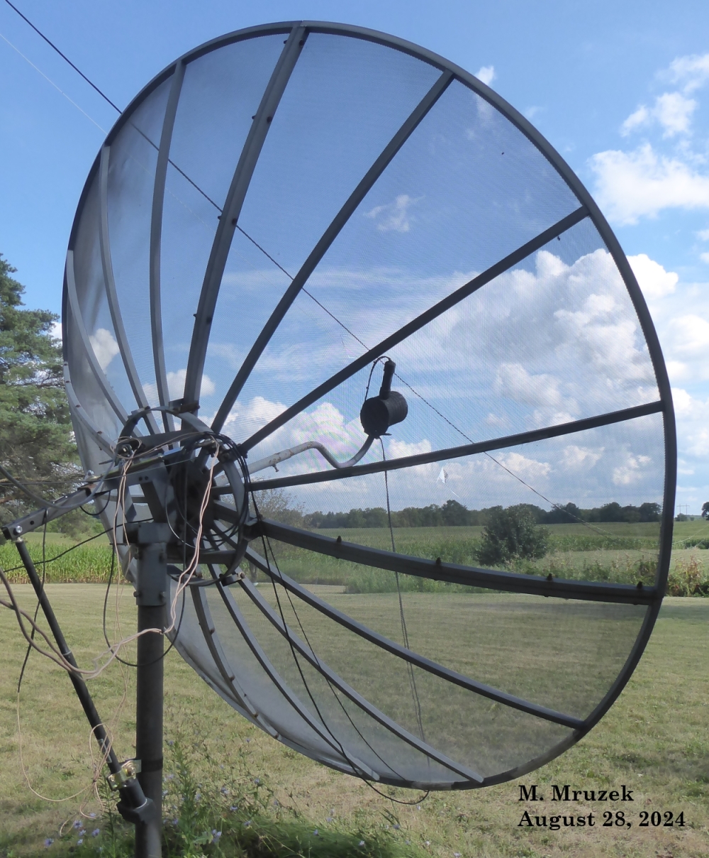 TVRO Satellite Dish for Hydrogen Line Observations