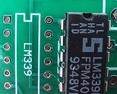Insert the LM339 Comparator as shown