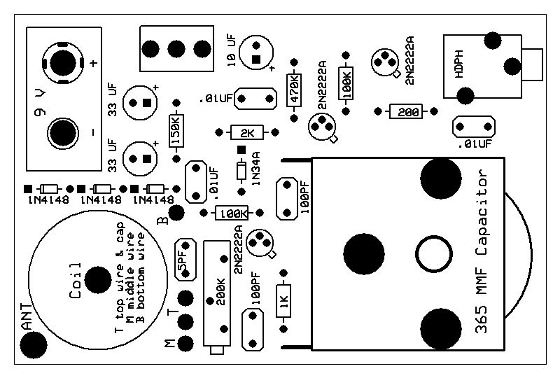 Circuit Board Component Layout for Shortwave Radio